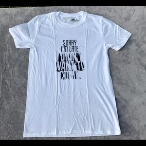 NWT Unisex white T-shirt size small